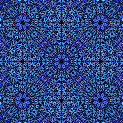 Blue and purple kaleidoscope pattern