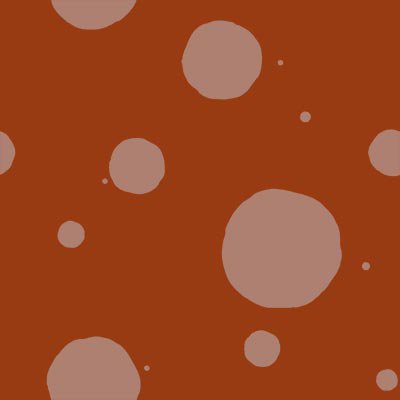 Beige circles on brown