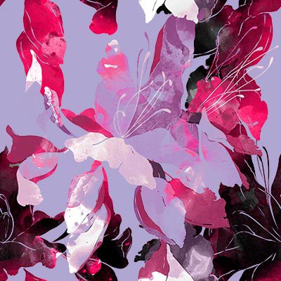 Wild lilies on Lavender background