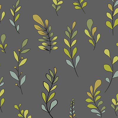 Multicolor vines on gray