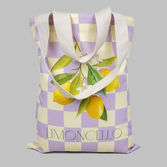 All-Over Print Natural Color Cotton Canvas Tote Bag hover