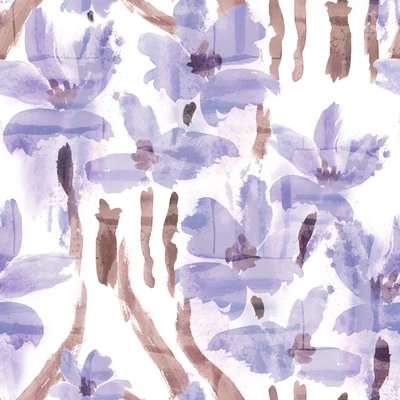 Purple magnolia branches