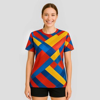 Women's All-Over Print Sports T-Shirt hover