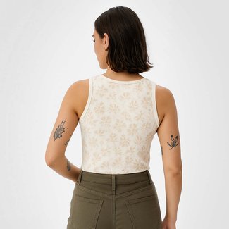 Women’s All-Over Print Recycled Rib Top hover