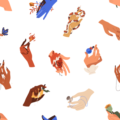 Esoteric mystical hands